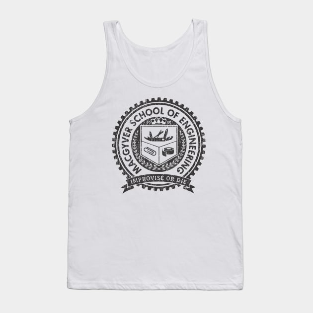 Retro Macgyver School Of Engineering Tank Top by thesuamart